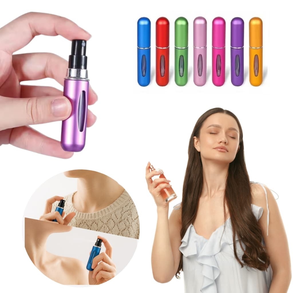 Porta Perfume Árabe Recarregável Portátil Spray 5ml