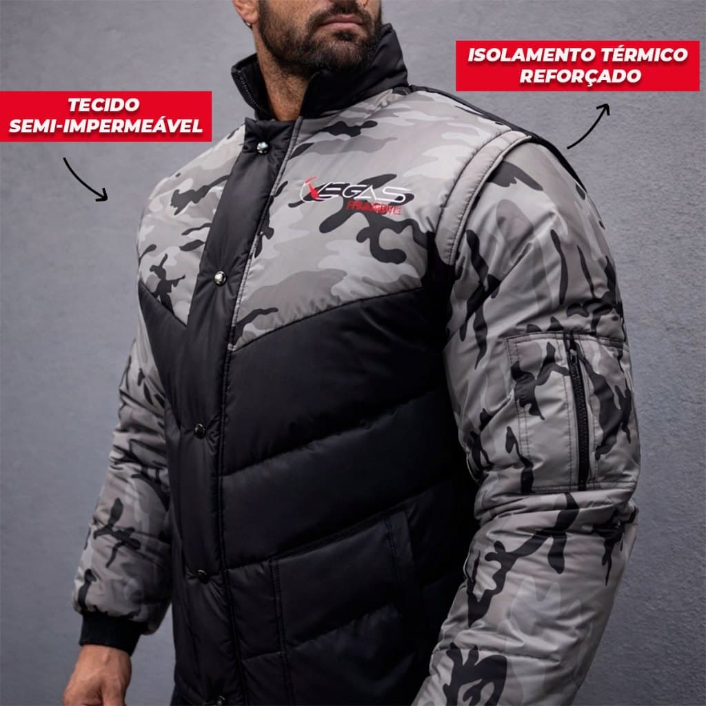 Jaqueta Motoboy Motoqueiro Camuflada Impermeável Motociclista Moto Reforçada Verde Cinza Azul