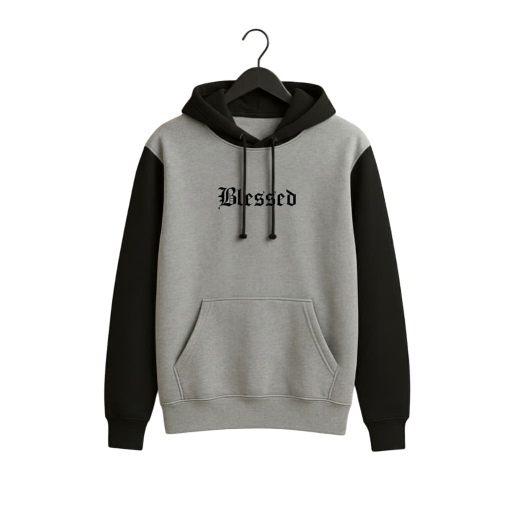 Moletom Com Touca Estilo Canguru Mangas Colorida Blessed Promoção Inverno ENVIO IMEDIATO