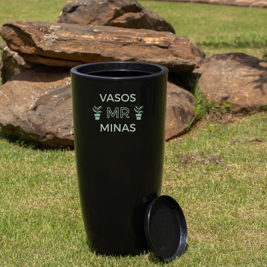 Vaso Cone Bojo polido N4 de 85cm - ideal para plantas, decoração, casa e jardim