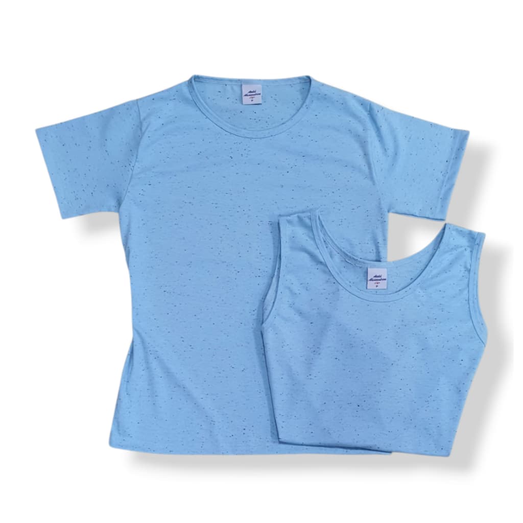 Kit 2 Blusinha Botonê - Camiseta e Regata Malha Básica Moda Feminina
