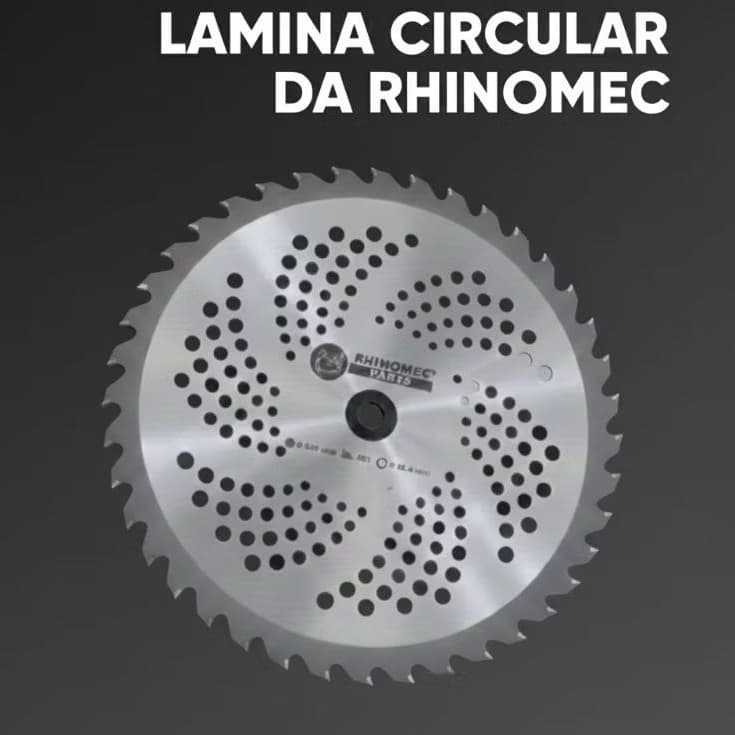 Lâmina Circular P/ Roçadeira 40 Dentes Videa C/ Adaptador Furo Universal