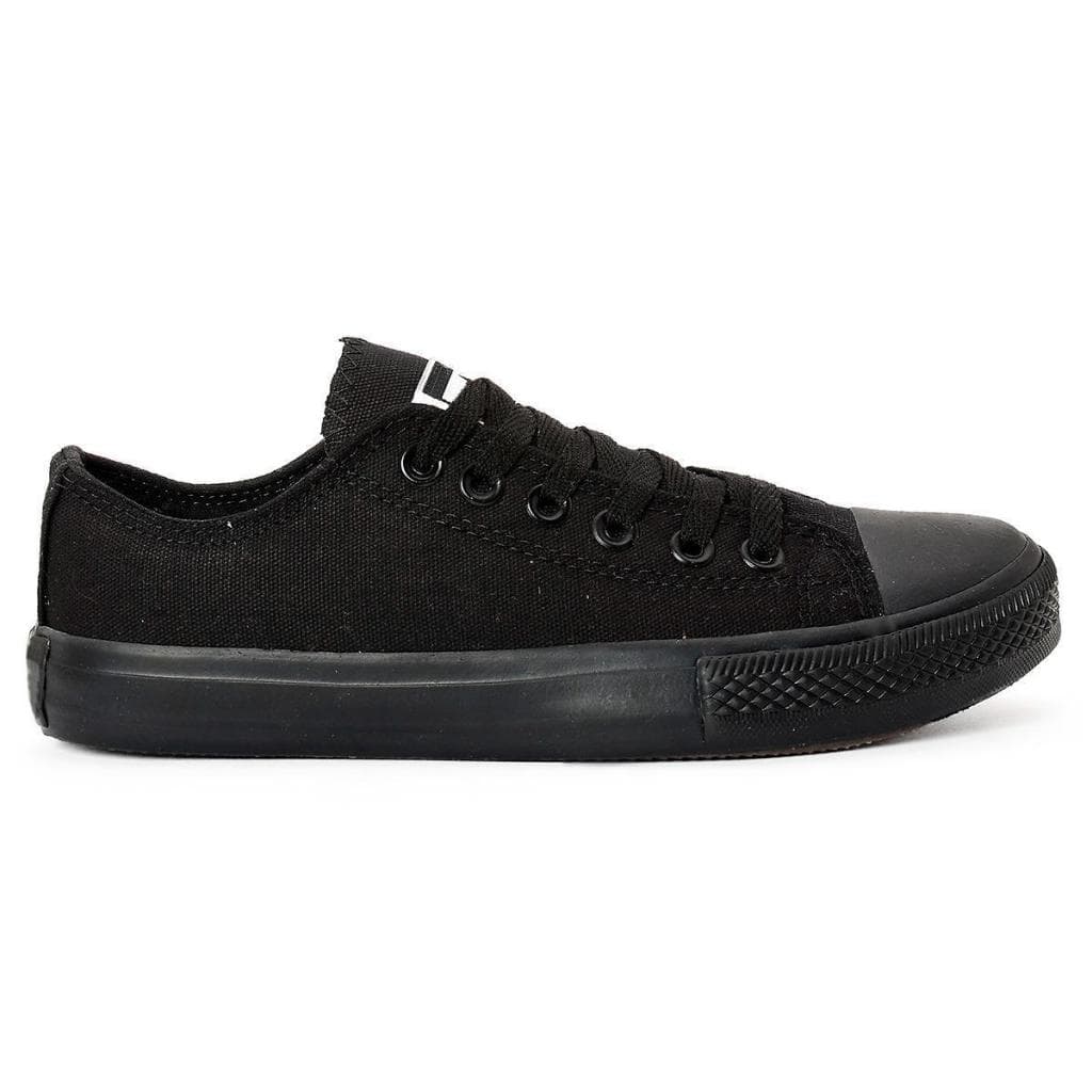 Tênis All Black Cano Baixo Unissex White Star Alta Qualidade Básico Casual monocromo cano alto