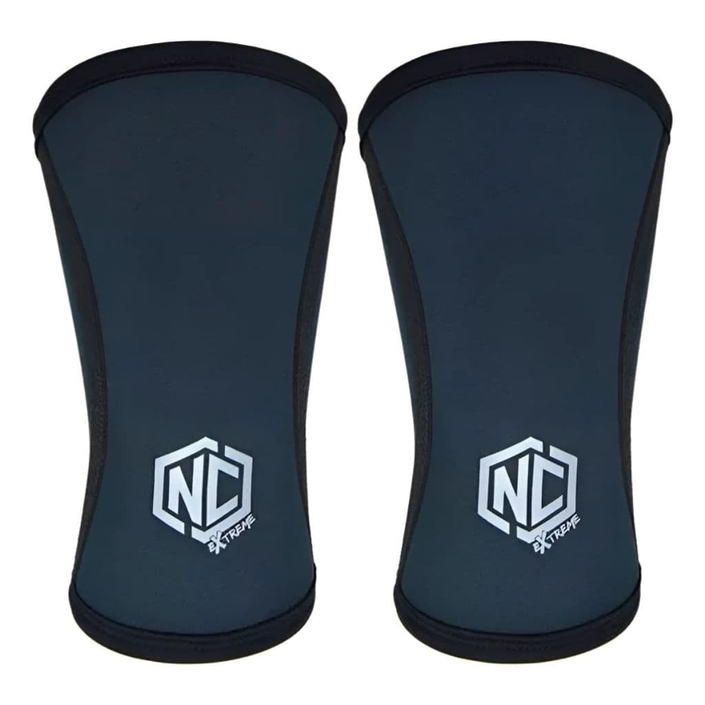 Par De Joelheira Alta Performance Preto 7mm Nc Extreme Treinos Compressao Neoprene