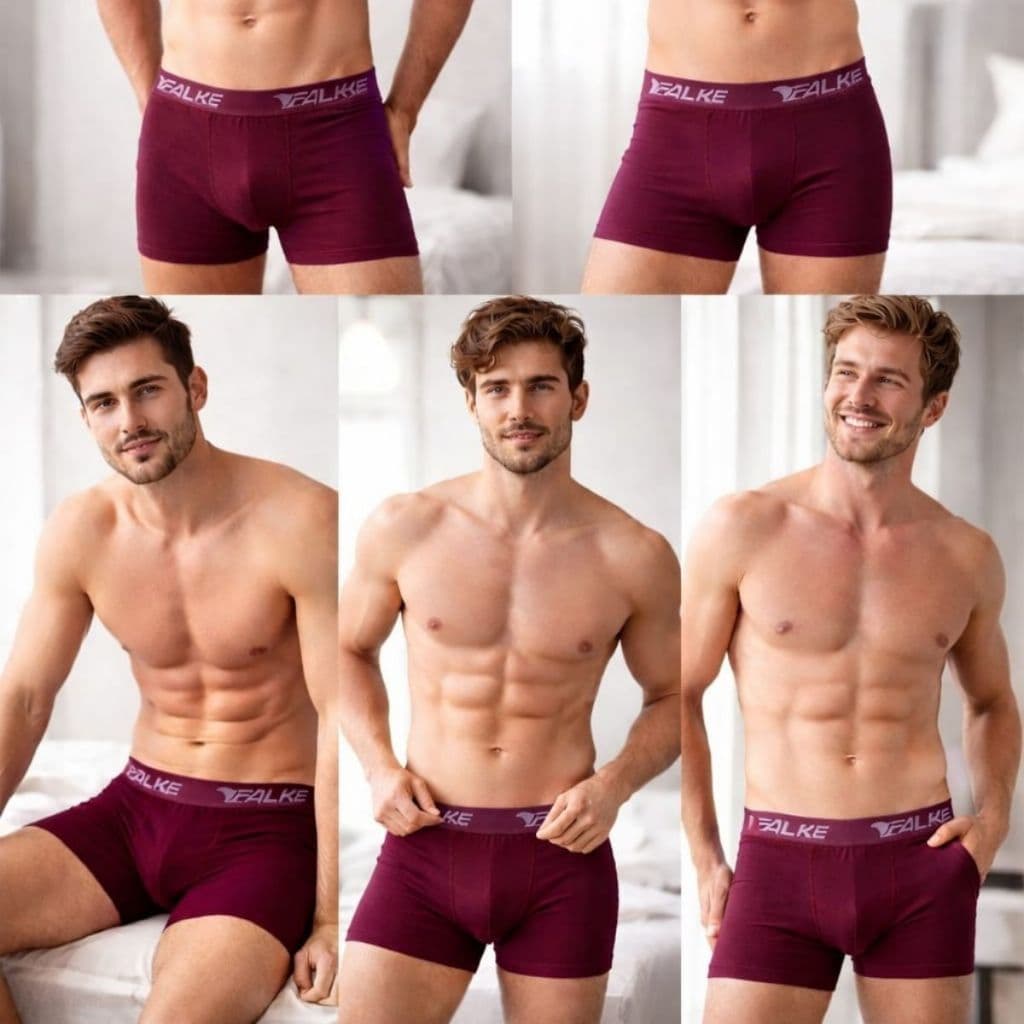 Kit de cueca box algodão  no tamanho P, M, G, GG cores sortidos