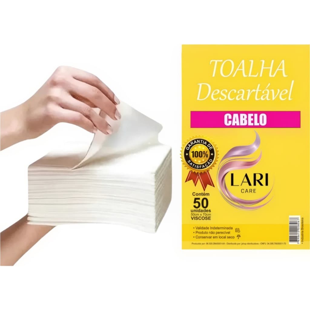 50UN Toalha Descartável Cabelos, manicure e pedicure - 50x70