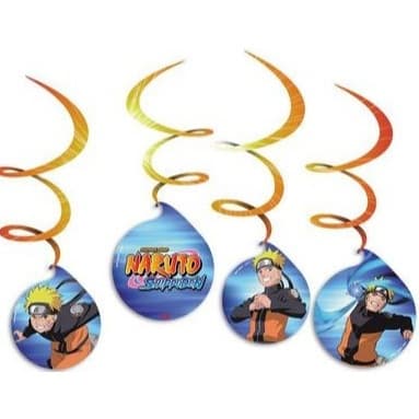 Naruto Móbile Estampado Festa de Aniversário 04 Unidades