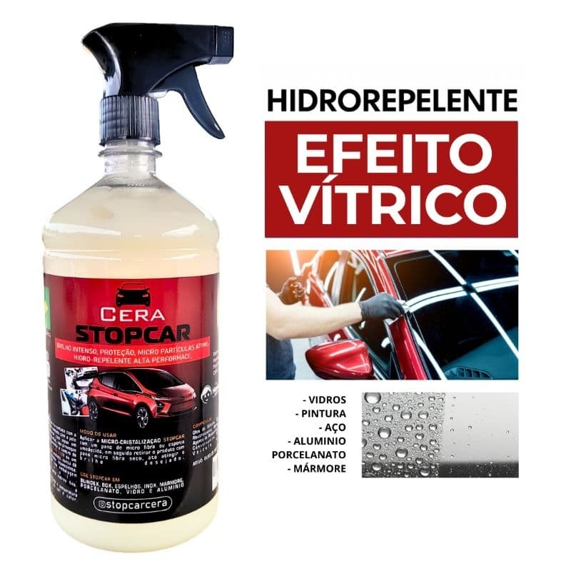 Cera Cristalizadora Automotiva Stopcar Cera de Carnaúba 1litro