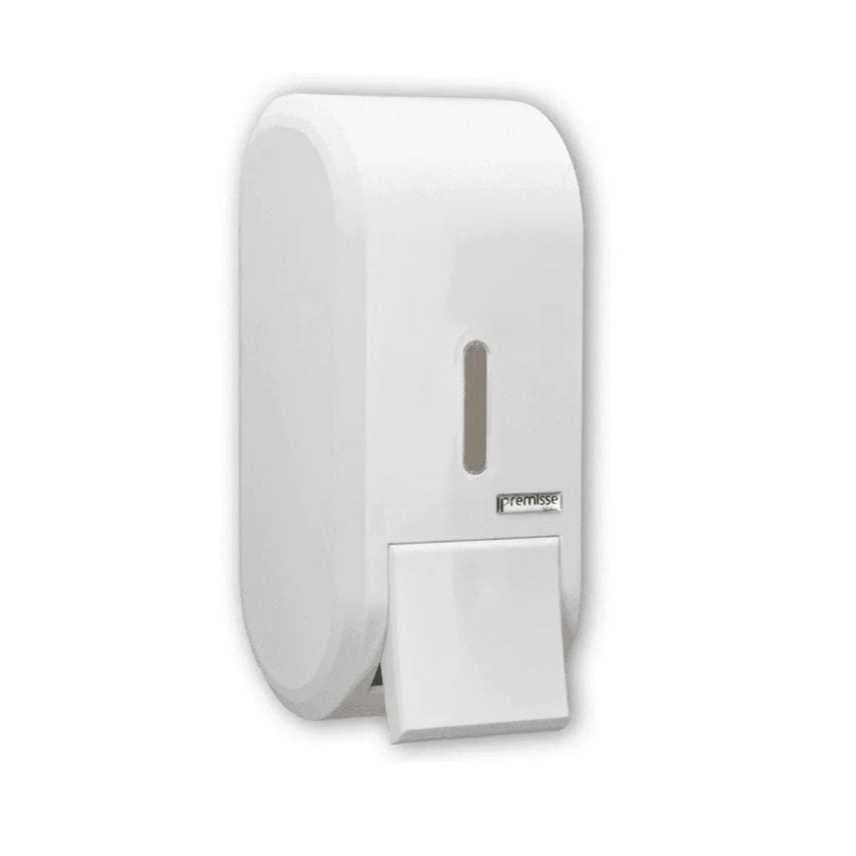 Dispenser Sabonete Liquido Branco 400ml Saboneteira ou Alcool Gel Parede Azulejos Urban