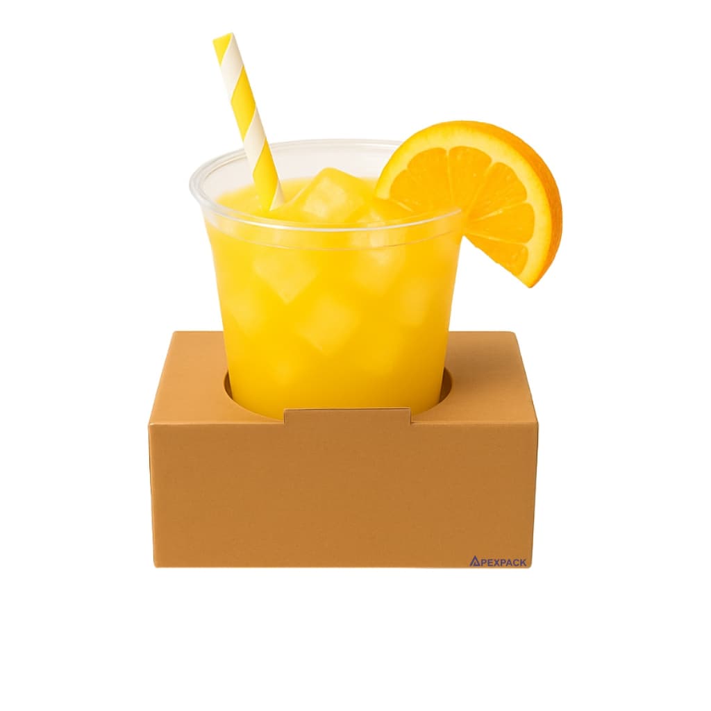 50 Porta Copos De Papelão Para 1 Copo Delivery Descartáveis