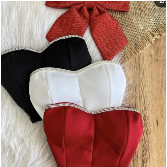 Cropped Tomara Que Caia Stras Natal Ano Novo Moda Blogueira