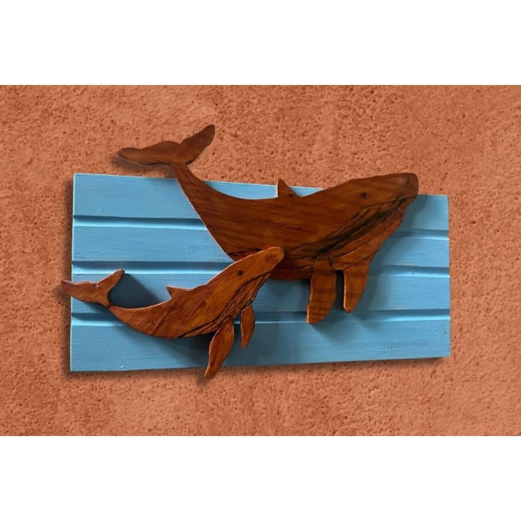 quadro baleia madeira maciça decorativo praia