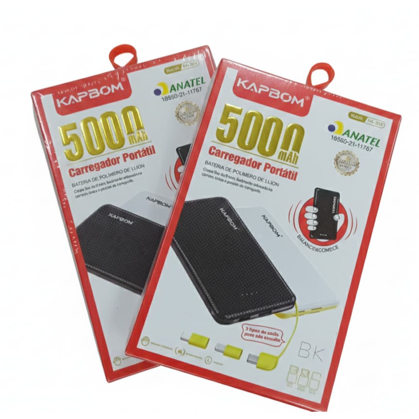 Carregador Portatil Kapbom KA-952 5000mAh TC-V8-IOS