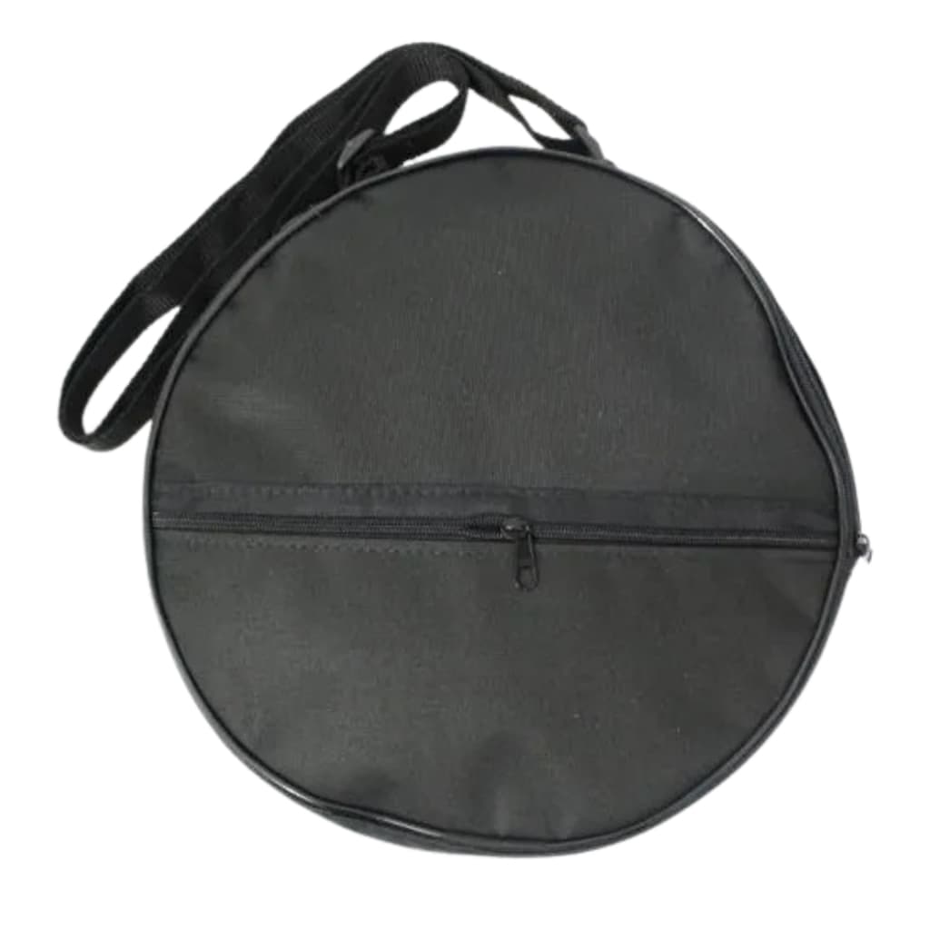 CAPA SIMPLES PANDEIRO 10 ZIPER LATERAL ALÇA PARA OMBRO JVS BAGS PRETO