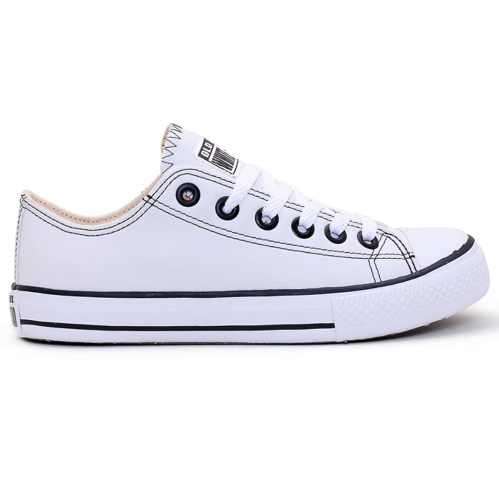 Tênis Cano Baixo Vulcanizado Branco White Casual Confortável