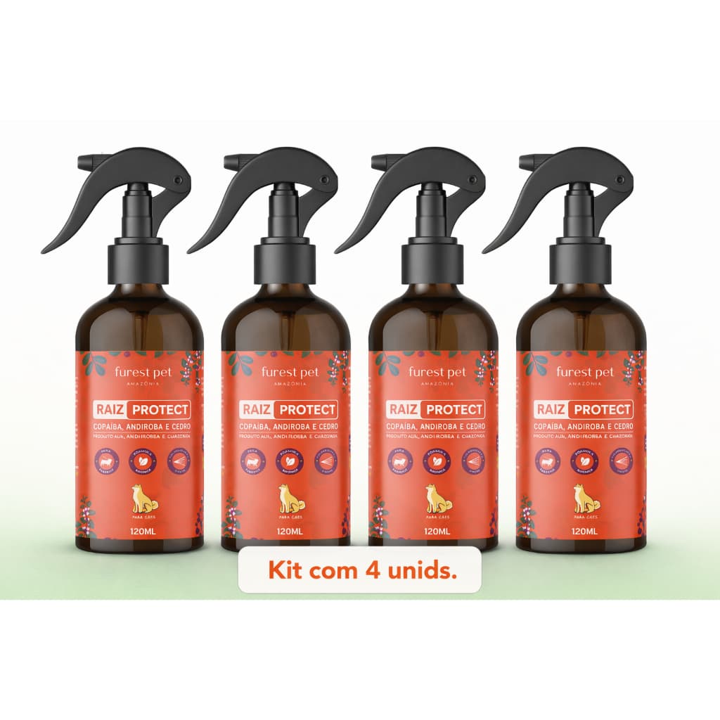Repelente para Cachorro Natural Spray 120ml – Proteção Contra Mosquitos e Insetos kit 2unids