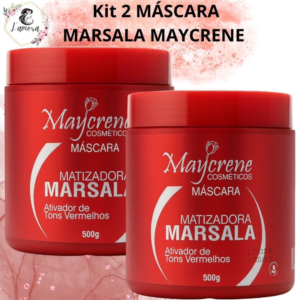 Kit 2 Mascarar Marsala 500g Maycrene