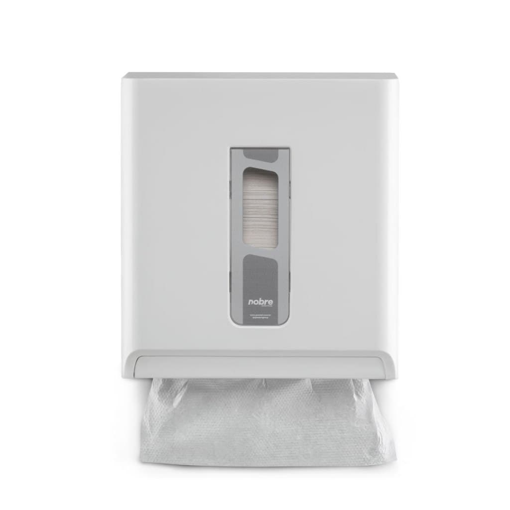 DISPENSER PARA PAPEL TOALHA 1/3D BRANCO/PRETO -  STREET - NOBRE