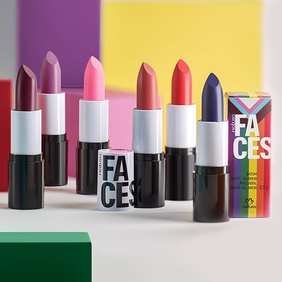 Natura Faces Batom Matte Diversos Maquiagem Beleza Boca Proteção Batons Kit
