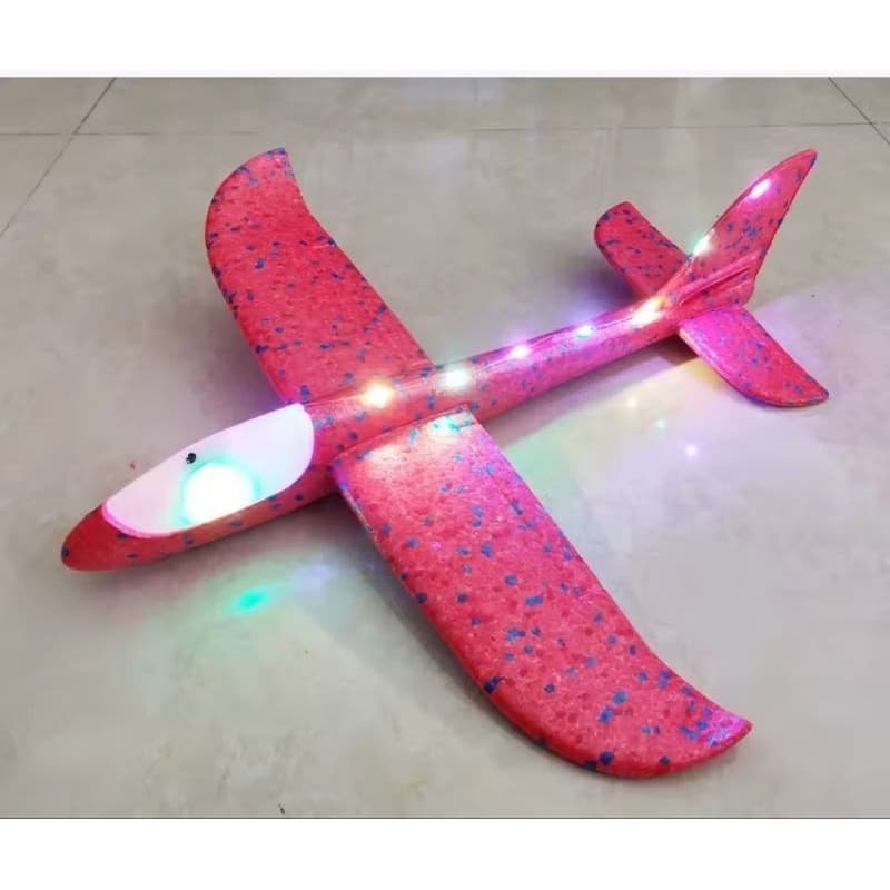 Brinquedo Avião Planador com Luzes de LED