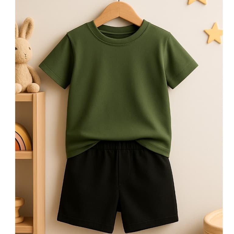 Conjunto Infantil Camiseta e Short Premium Varias Cores Camisas