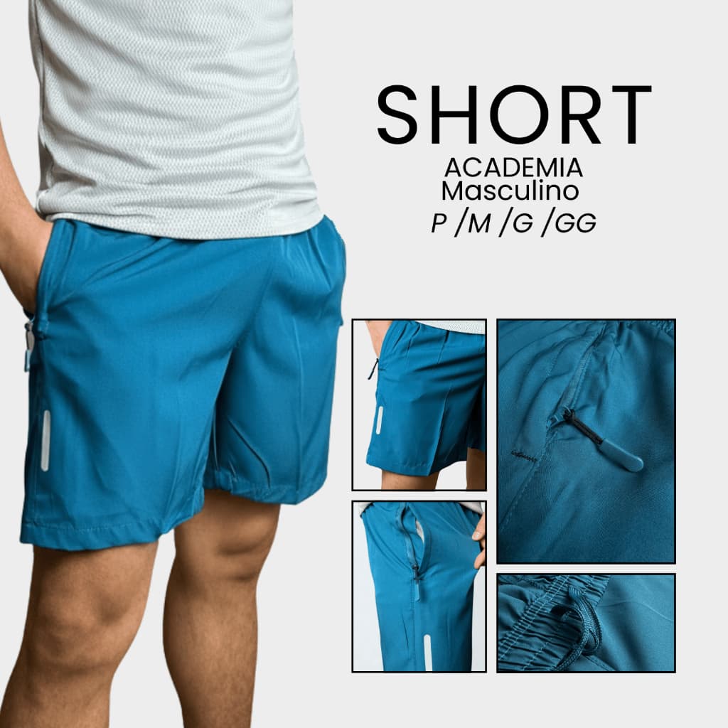Short De Corrida Masculino Academia Esportiva Leve Elastano Short Masculino Tactel Lycra Verão Treino