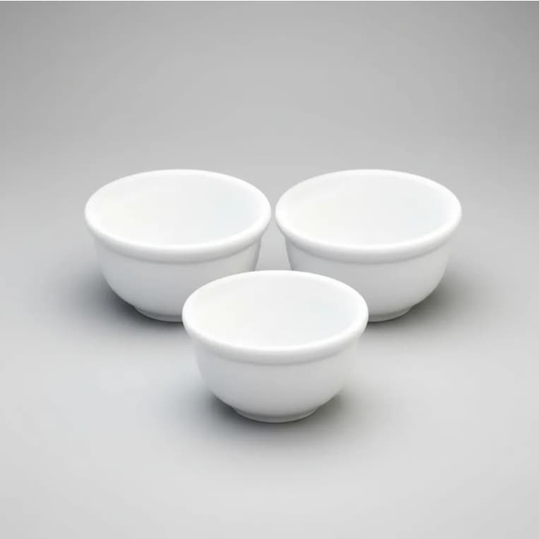 10 Tigelinhas Para Feijão 160ml Porcelana Branca