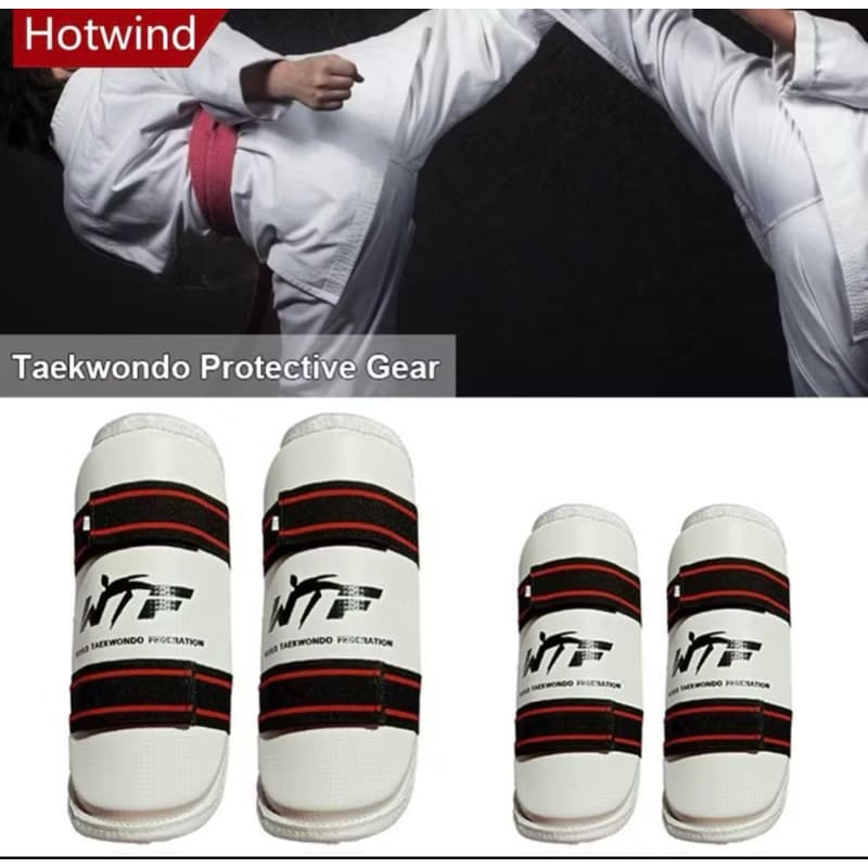 KIT DE LUTA CANELEIRA E ANTE-BRAÇO DE TAEKWONDO