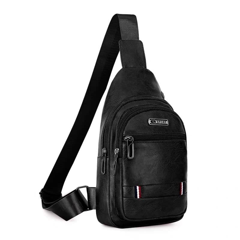 Bolsa Masculino Transversal Couro sintético Ombro impermeável moda Fashion Resistente novo Trabalho
