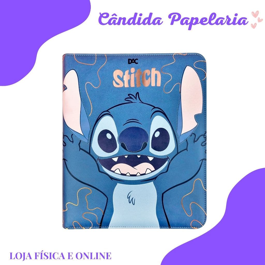 Fichário do Stitch decorado Universitário - Dac
