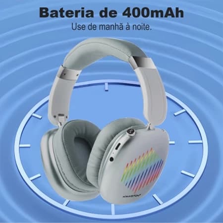 Headfone Gamer Fone de Ouvido Com Luzes Rgb Microfone