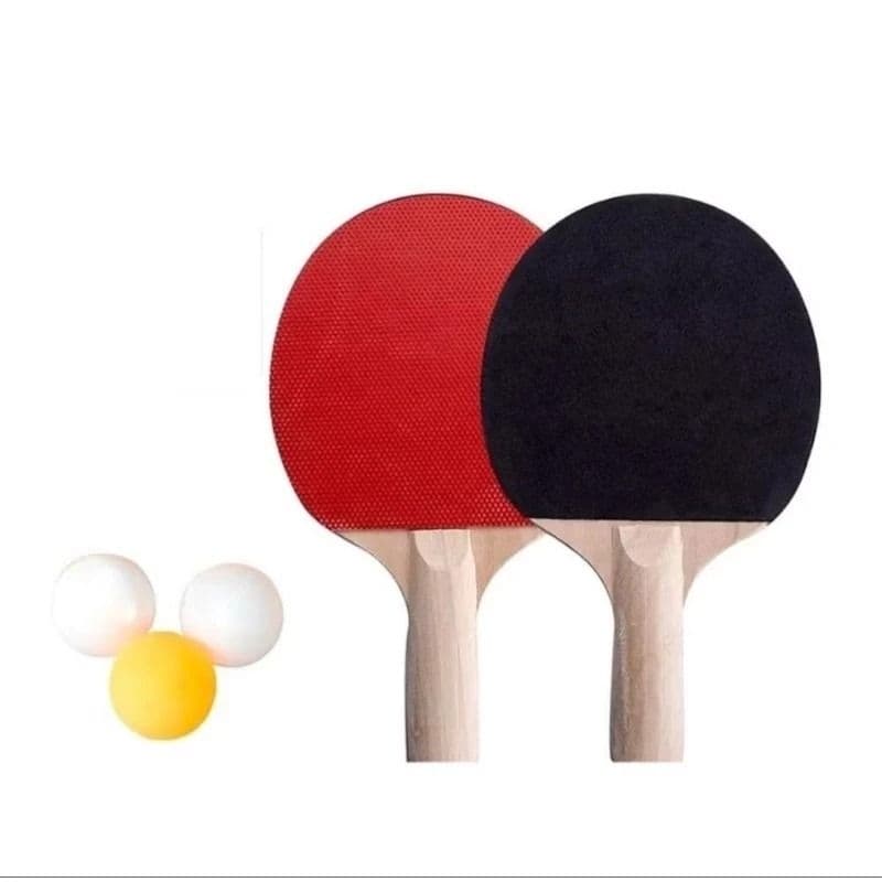 Kit Ping Pong - 2 Raquetes 3 Bolas de Tênis Mesa Perfeito para Criança e Adulto ter o seu Lazer Garantido Envios Rápido