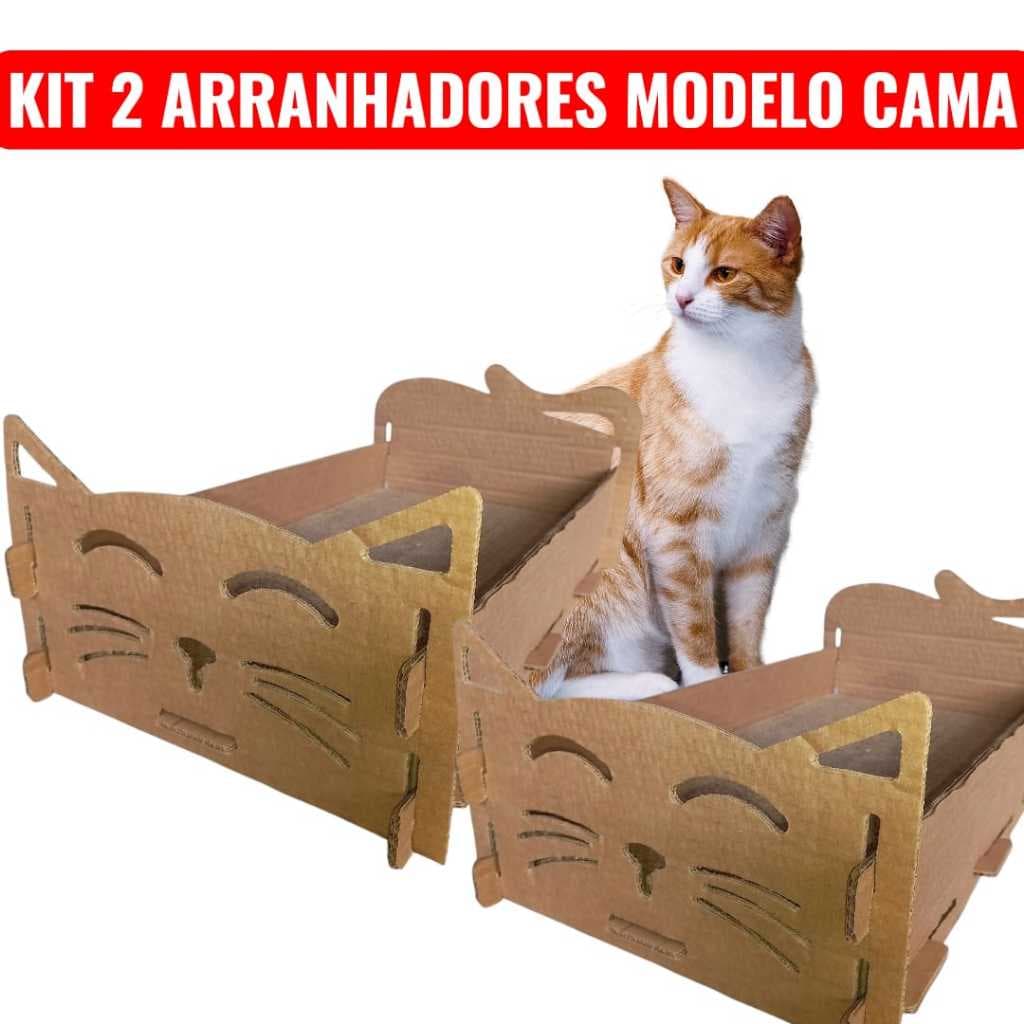 Kit 2 Arranhador Cama BeCat Premium – Conforto e Proteção para o Sofá