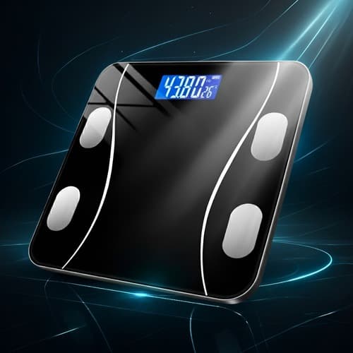Balança Bioimpedância Digital Smart Profissional Corporal Premium Preta 180kg App Celular