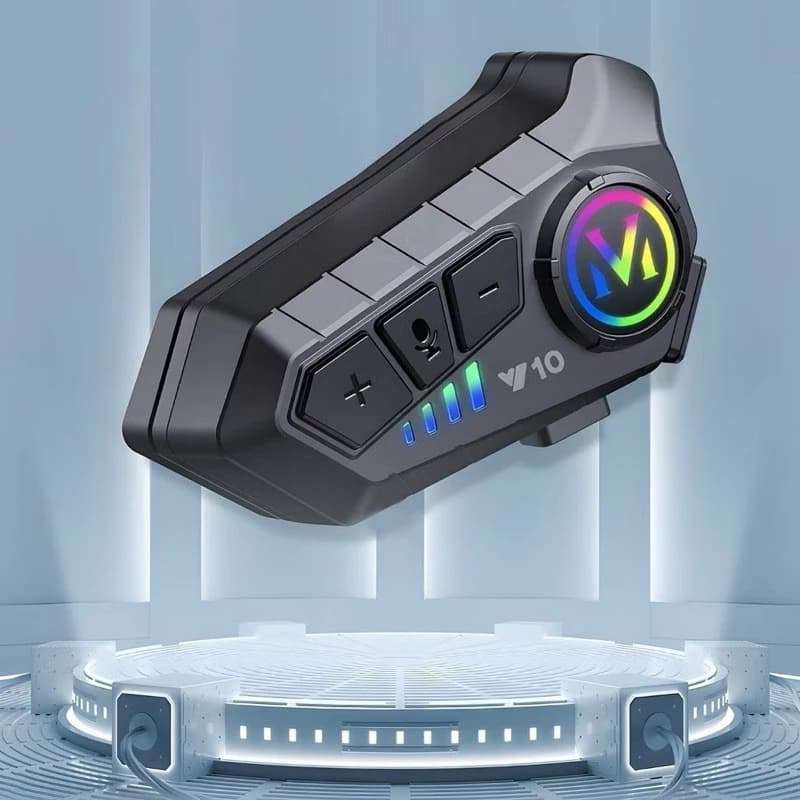 Fone de Ouvido moto Capacete Chamadas Mãos Livres Motocicleta Sem Fio Bluetooth 5.3 IPX6 á prova de água