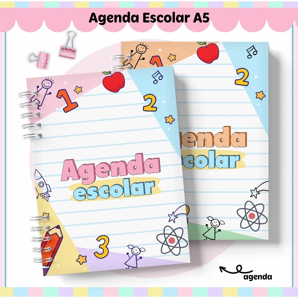 Miolo para Agenda escola Papel 90g
