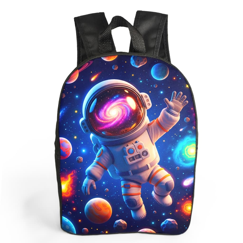 Kit Mochila Infantil Escolar Menina Menino com Estampa Astronauta, Unicórnio, Dinossauro e Alça Ajustável Volta as Aulas