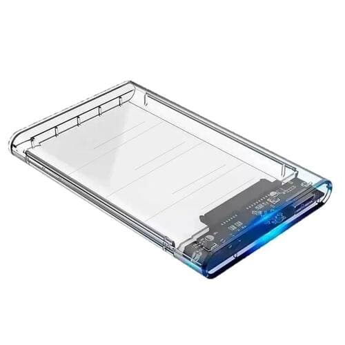 Case Para Hd Externo Gaveta 2,5 Usb 3.0 Transparente