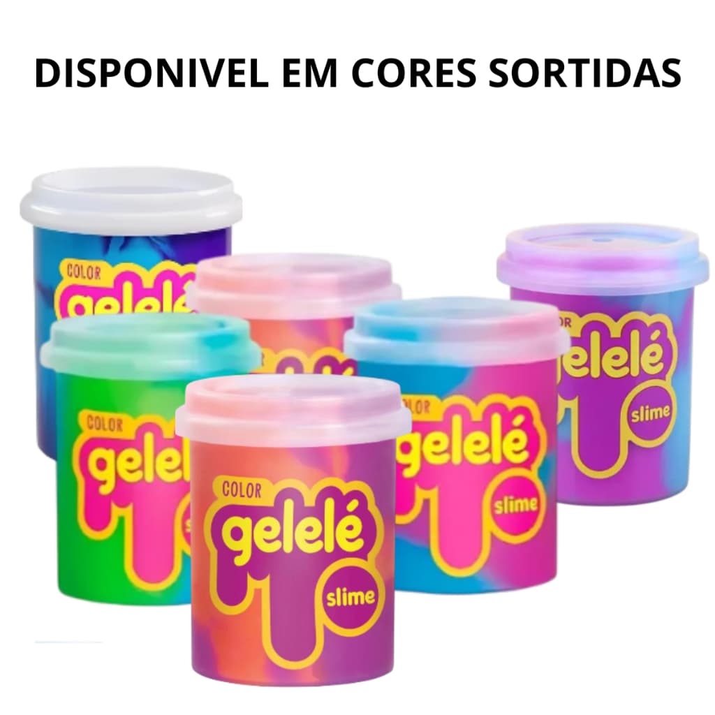 Kit Slimes Gelelé Color Slime Geleca Colorida Amoeba Lançamento Brincar 3 ou 4 unidades