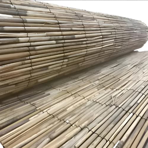 Esteira De Bambu Natural 5m X 1m Cortina Decoração Tenda Marrom