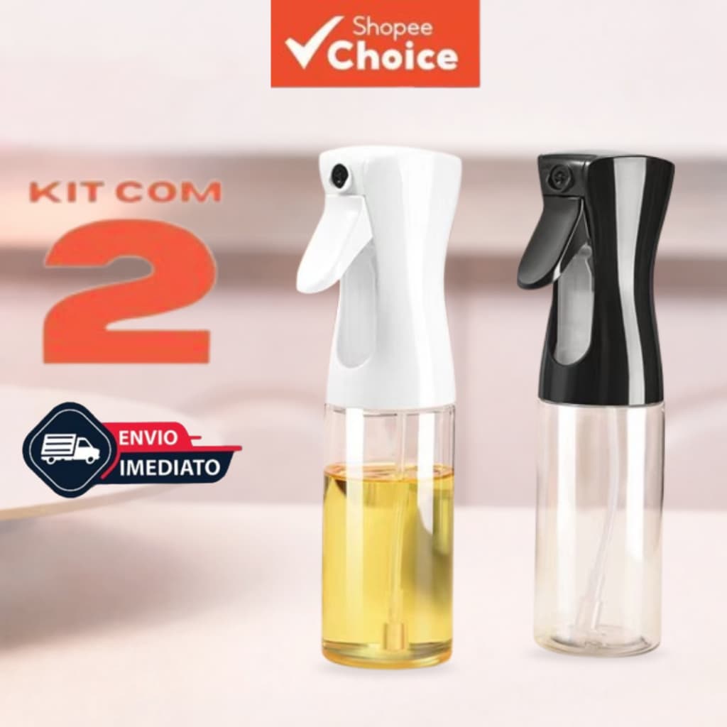 Spray Borrifador Galheteiro Vidro 210ml Para Azeite Óleo e Vinagre Pulverizador