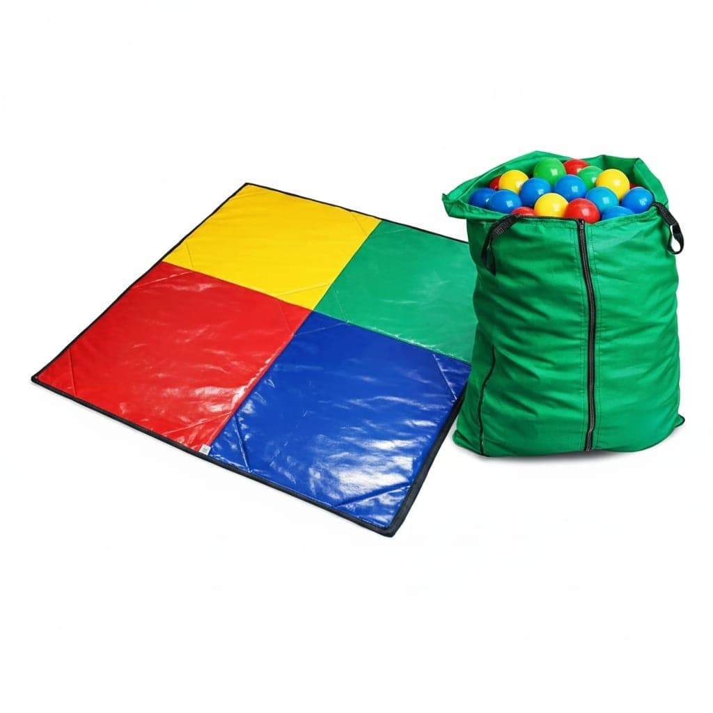 Saco Coletor de Bolinhas Para Piscina de Bolinhas + Tatame 1,50x1,50 + Bolsinha