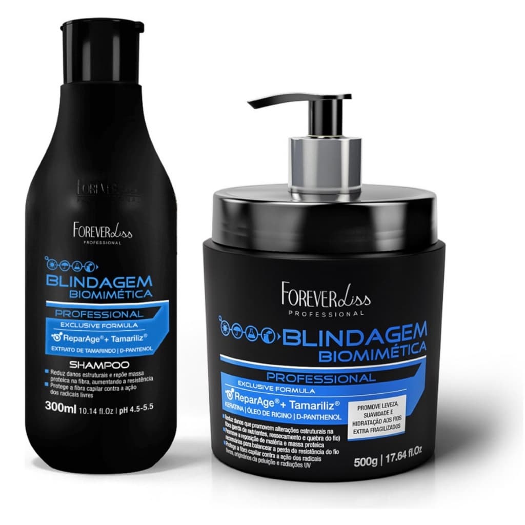 Kit Shampoo E Máscara Blindagem Capilar Forever Liss