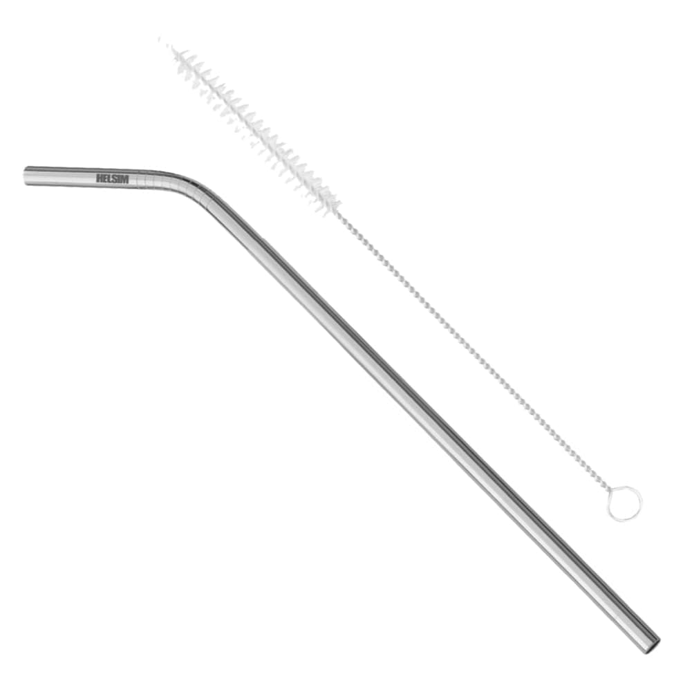 Canudo Inox Reutilizável 25cm + Escova | Livre de BPA
