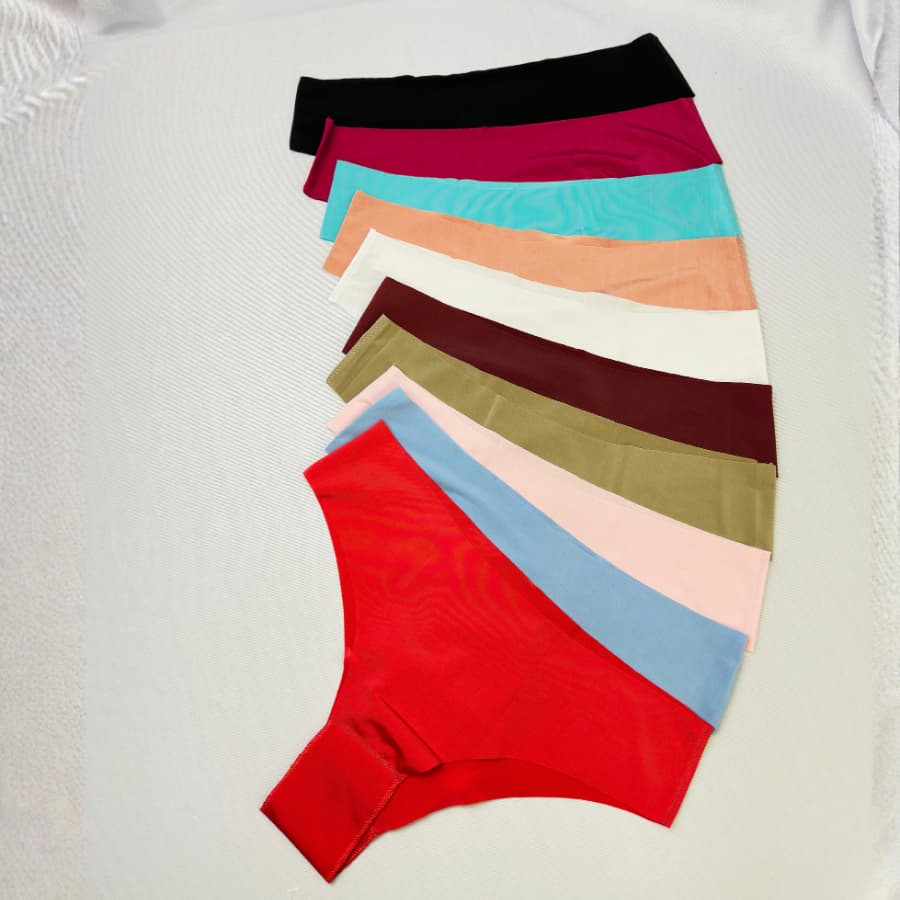 Kit Calcinhas Sem Costura Corte Laser Invisivel Diversas Cores Calcinha Confortavel Não Marca Roupa