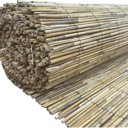 Esteira De Bambu Natural 5m X 1m Cortina Decoração Tenda Marrom