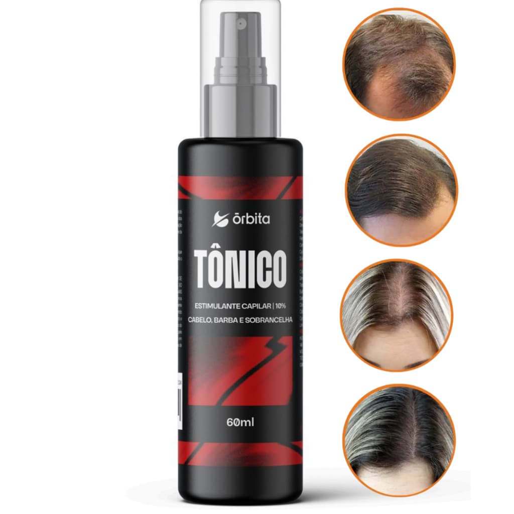 Tônico Capilar Estimulante 10% Ideal Para Barba e Falhas no Cabelo Órbita