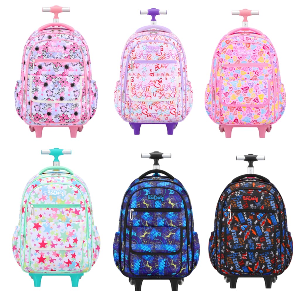 Mochila Infantil Escolar Juvenil Unissex Rodinha Duplas Costurada Reforçada De Primeira Qualidade