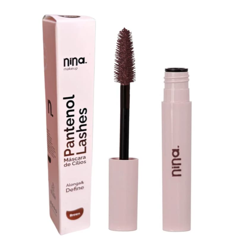 Máscara de Cílios Pantenol Lashes Alonga e Define - Nina Makeup - 6g