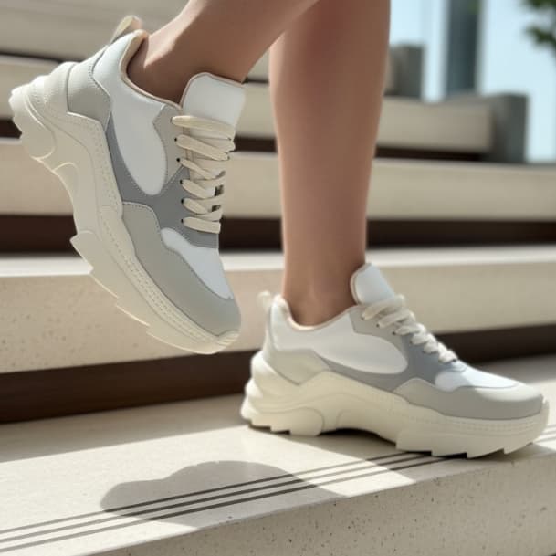Tênis Tratorado Feminino Leve Macio Confortável Sneaker Plataforma Estiloso Resistente Treino